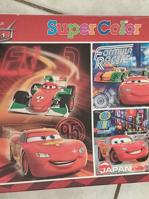 Climentoni Cars McQueen children's puzzle set like new, 3 puzzles