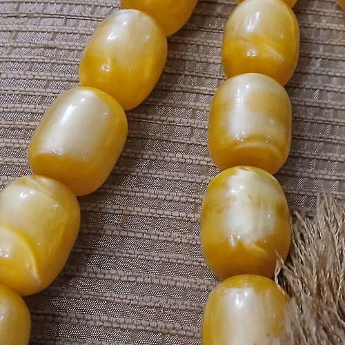 German Bakelite Komboloi used, marble type, 20 beads