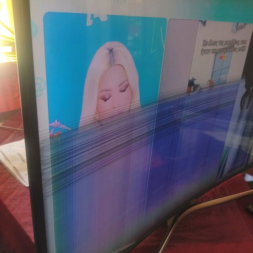 Samsung UE49KU6100W 49 UHD 4K Curved Smart TV Broken Panel for Parts