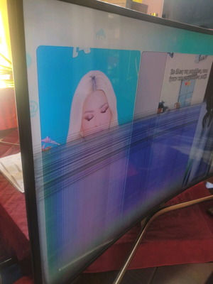 Samsung UE49KU6100W 49 UHD 4K Καμπύλη Έξυπνη Σπασμένο πάνελ για ανταλλακτικά