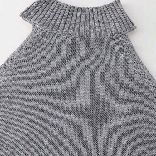SheIn knitted top large new, gray