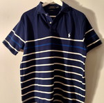 Polo Ralph Lauren men's polo shirt L like new, blue and white