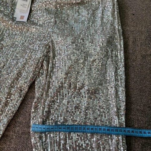Rinascimento & Monte Cervino jacket and pants set new with silver sequins size large