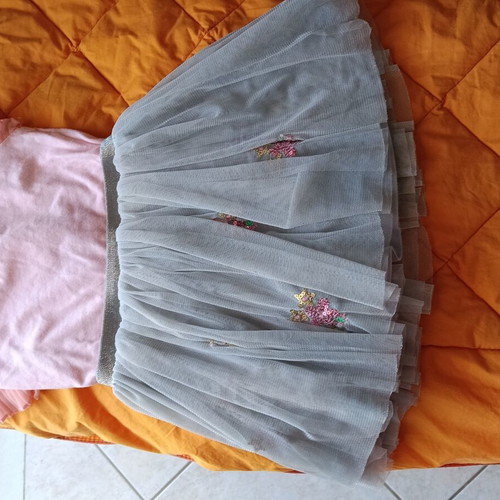 Baby dress like new with tutu mustache