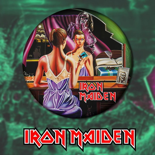 Iron Maiden pins set of 9, 3cm, high resolution, new