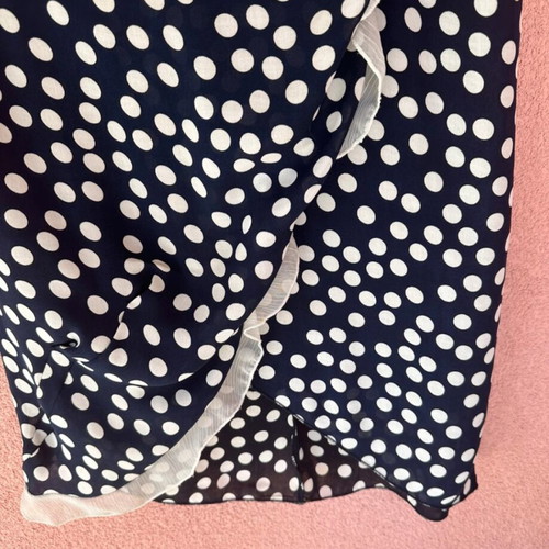 Cocktail dress Rinascimento wrap style with polka dots like new