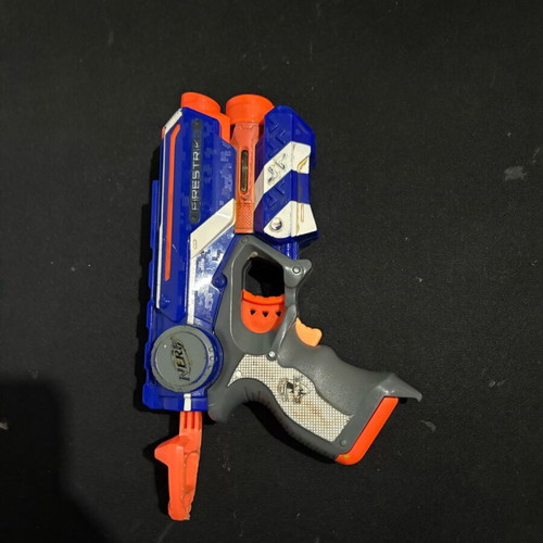 Nerf toy used for kids 4+ with laser and plastic darts