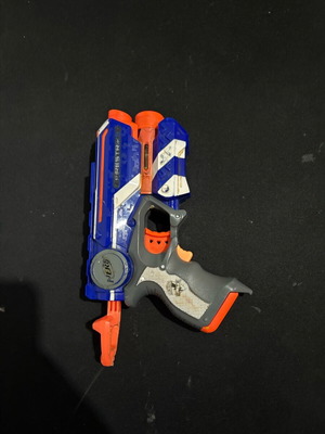 Nerf toy used for kids 4+ with laser and plastic darts