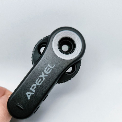 Apexel TriScope 3-σε-1 μικροσκόπιο για τηλέφωνο 40X/80X/120X με LED και UV νέο