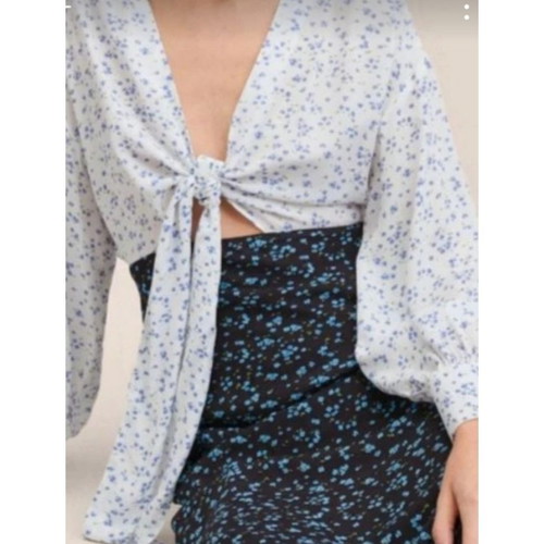 Mango two-tone dress, white and black