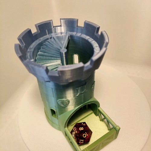 Dice tower new 3d printed for tabletop RPG DnD