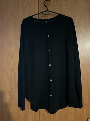 Shein black thin cardigan XL used with buttons