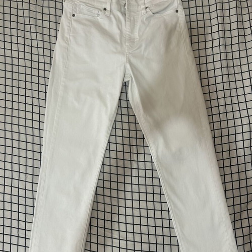 Uniqlo skinny straight jeans size S 26 white like new