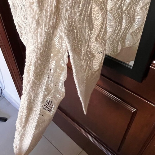 Knit dress M Zara like new, ecru