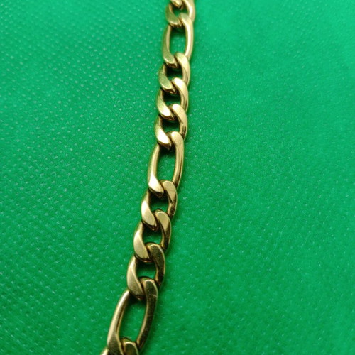 Gold-plated steel necklace new, yellow/gold color