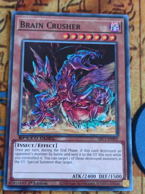 Brain Crusher Effect Monster κάρτα σαν καινούργια για Speed Duel