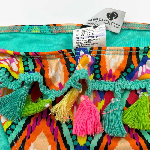Bluepoint bikini swimsuit used, multicolor and green