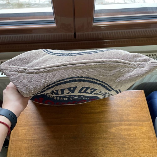 Decorative pillow used with pillowcase Welcome to London
