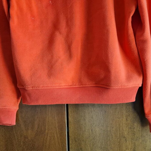 I Love Prague sweatshirt, medium, orange and white