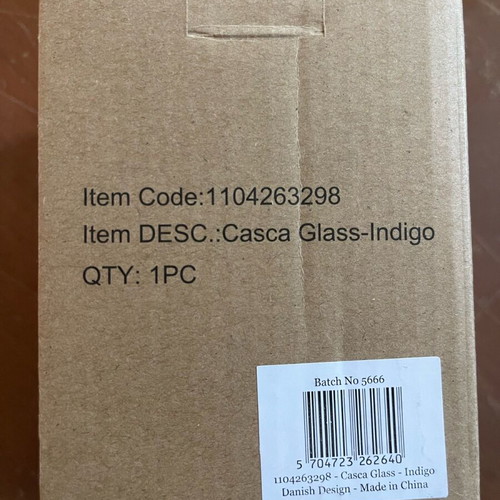 Casca Indigo Ferm Living glass new, blue