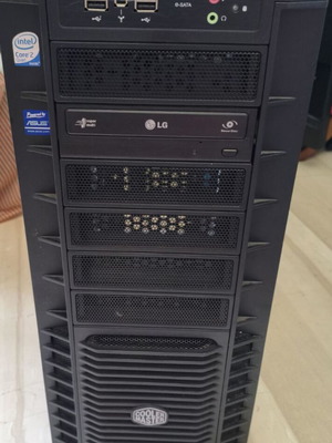 Cooler Master HAF 932 full tower case with Asus motherboard and Intel Core 2 Quad CPU like new