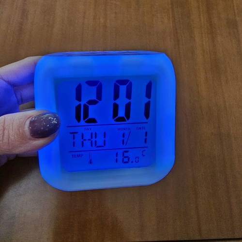 Fortnite digital alarm clock like new with color-changing LED lights