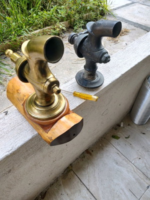 Giant valves taps used, two for fire fighting and gardens