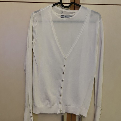 Zara twin set like new, white, size M