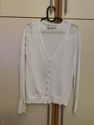 Zara twin set like new, white, size M