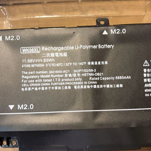 HP WK06XL laptop battery new, 11.58V 83Wh 6880mAh