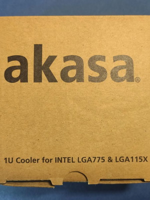 Akasa 1u Low Profile Cooler for LGA775/LGA115x New