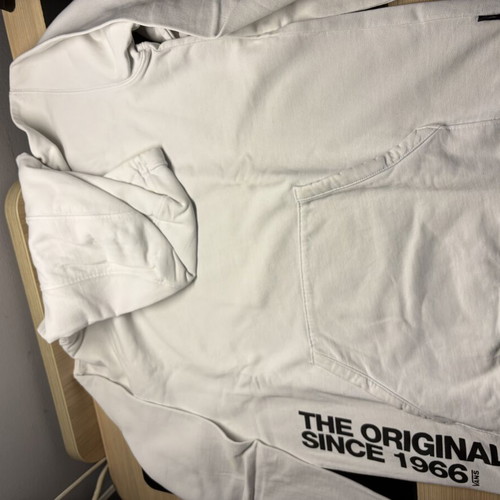 Vans hoodie size M like new, white with black details
