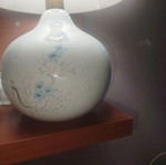 Vintage table lamp with lampshade used