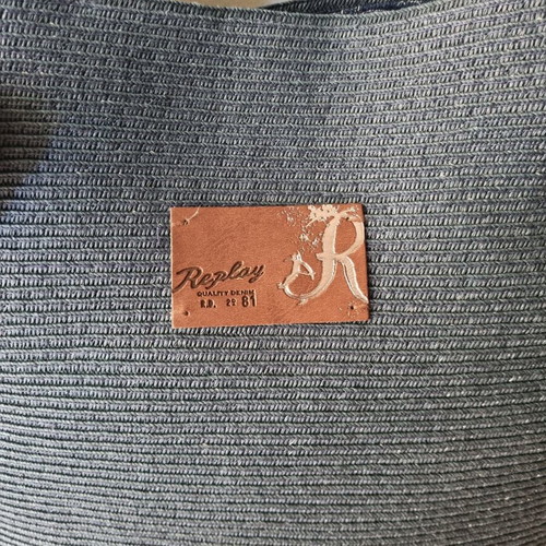 Replay shoulder bag new, straw with fabric lining