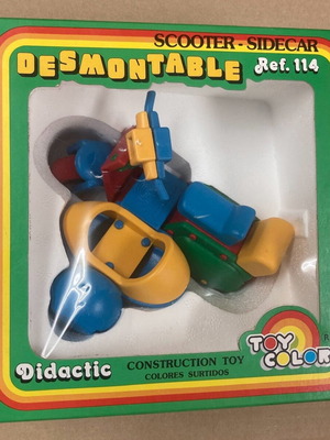 Toy Color Scooter Sidecar Ref.114 Desmontable Didactic New