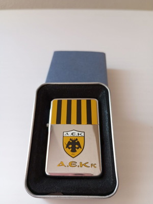 Αναπτήρας A.E.K FC σε μεταλλικό κουτί καινούργιος