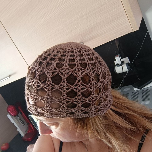 Summer handmade hat new, brown
