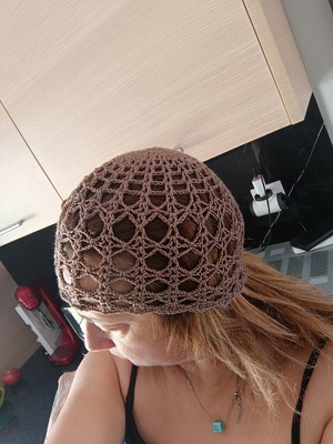Summer handmade hat new, brown