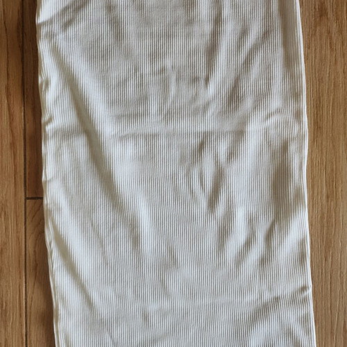Zara cotton maxi dress with waist cutouts, white striped texture, new