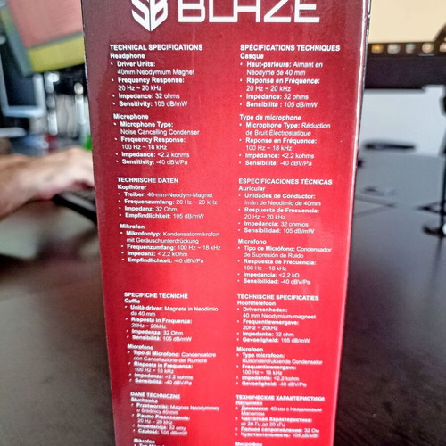 Creative Blaze headset multimedia wired new