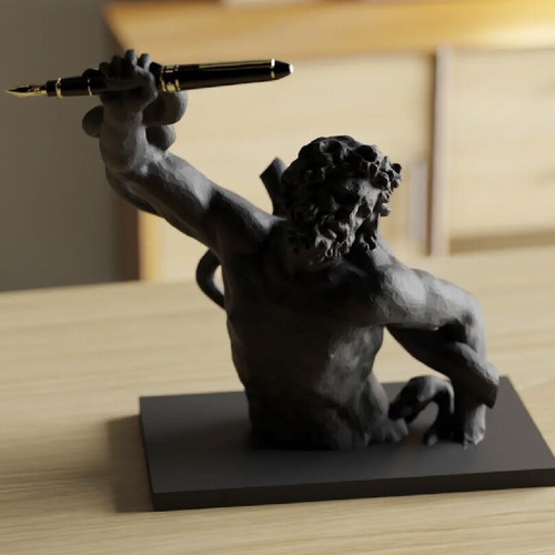 Laocoön pen stand black matte minimal design new