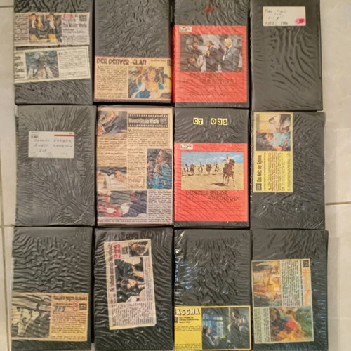 Video cassettes used, pack of 12, German movies