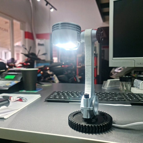 Engine Art Desk Lamp New, Industrial Design 3D Printed