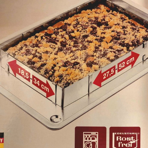 Zenker Adjustable Rectangular Pastry Ring new