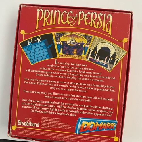 Prince of Persia PC like new, Broderbund, highly collectible