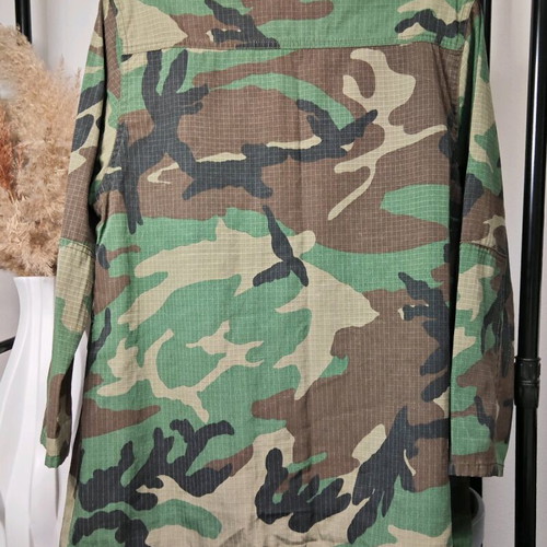 Anemi Military Jacket with Embroidered Patches and Fringes like new