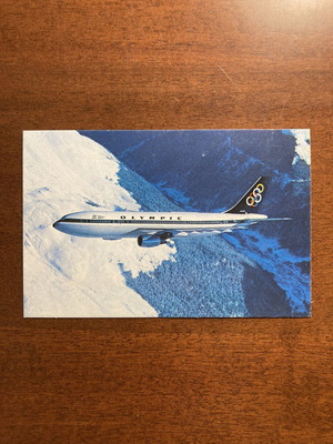 Vintage συλλεκτικά αντικείμενα αεροπορίας Olympic Airways Airbus A300 σαν καινούργιο