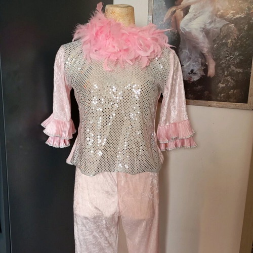 Clown costume disco size 12 like new