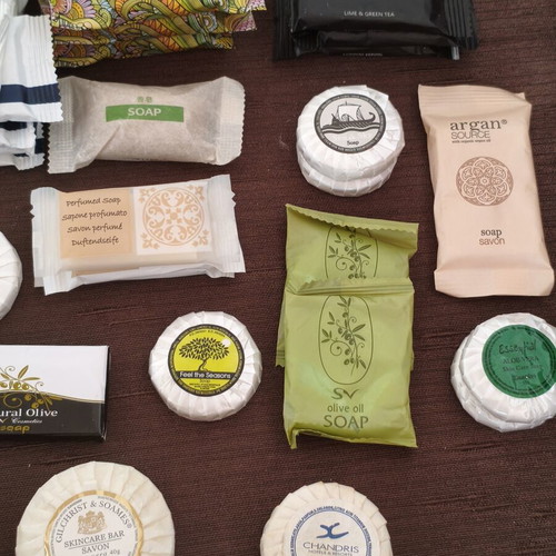 Collection of 30 new individual hotel and travel soaps