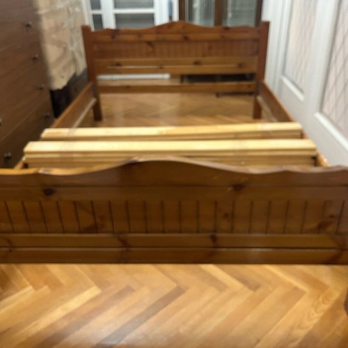 Wooden bed used for 190x130 cm mattress